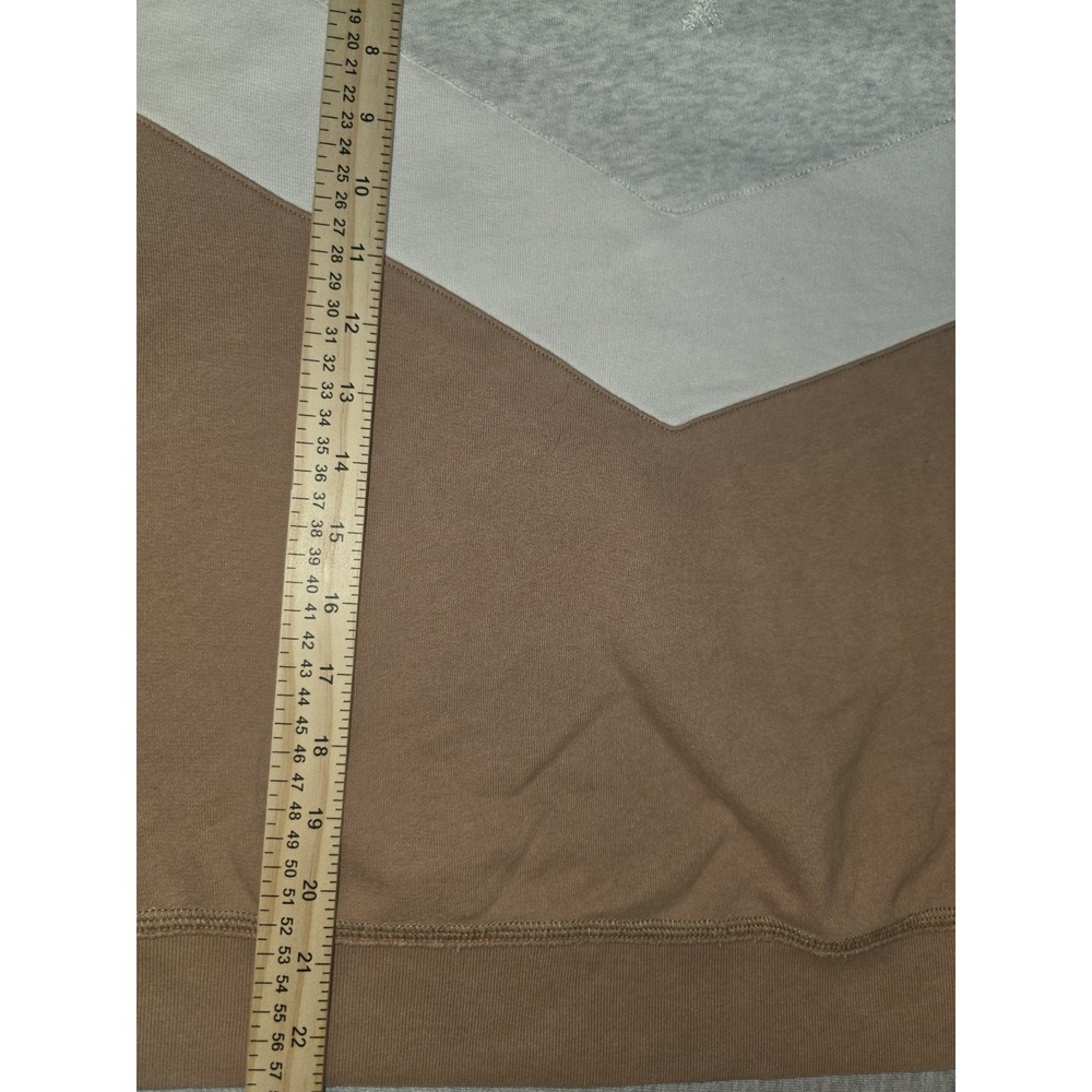 Abercrombie & Fitch Chevron Colorblock Size S Gray White Brown Crewneck... - Picture 6 of 8